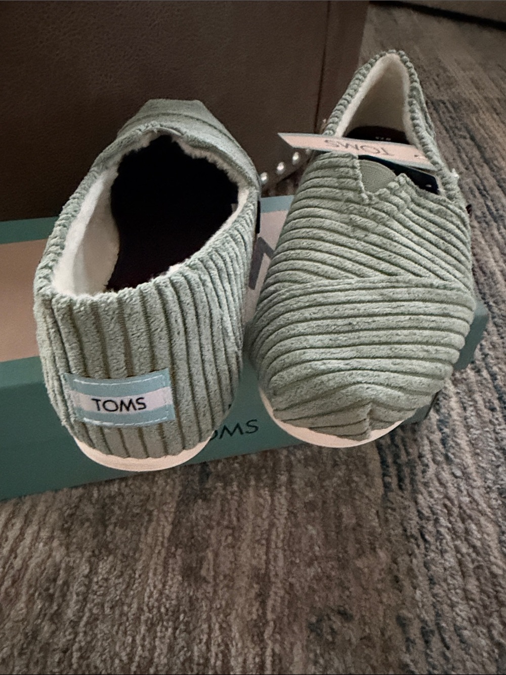 TOMS Women's Corded Slip-On Espadrilles in Sage - Picture 4 of 4